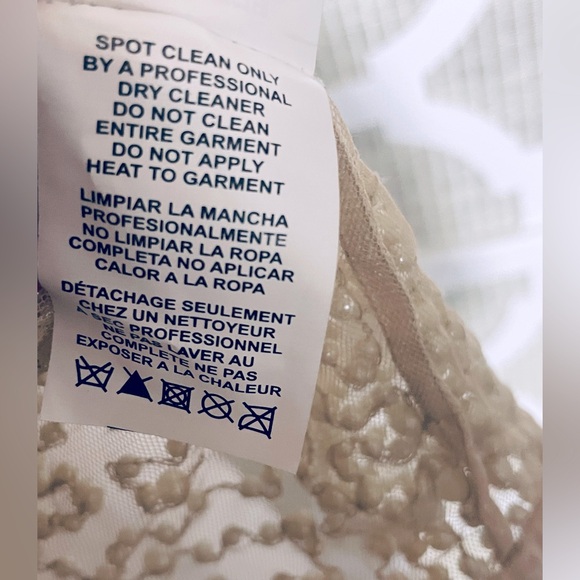 SHEER PEARL SHRUG BOLERO RETRO VINTAGE MARINA SMALL ILLUSION MESH LACE CREAM - Picture 15 of 16